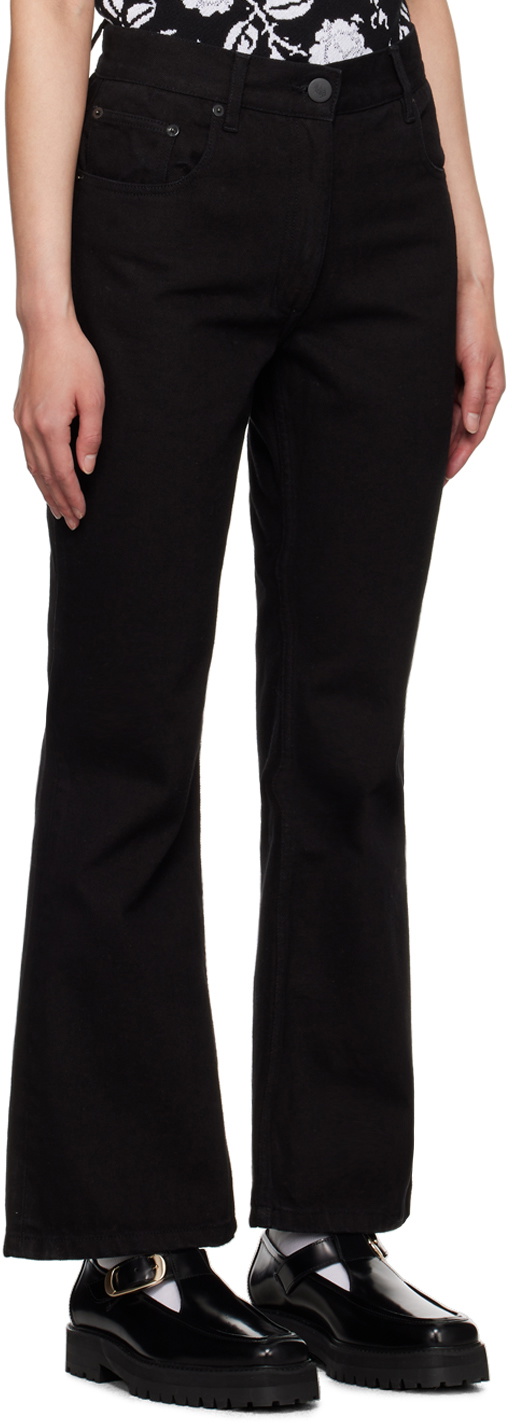 Ernest W. Baker Black Flare Jeans