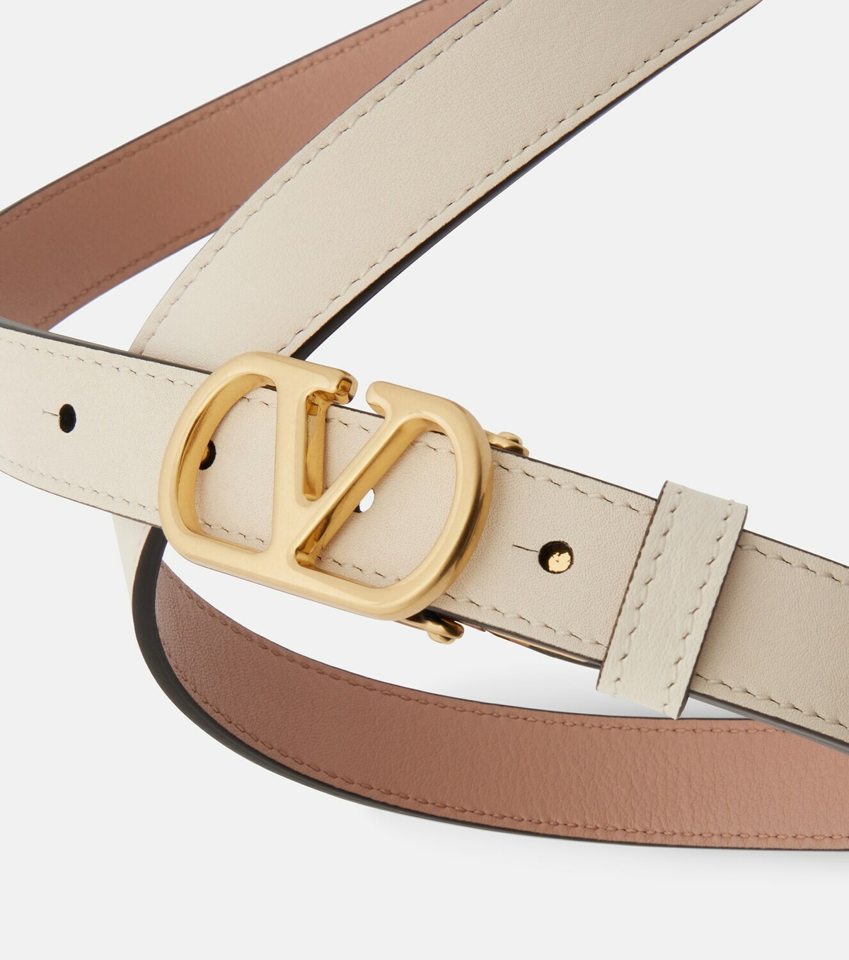 Valentino Garavani VLogo reversible leather belt