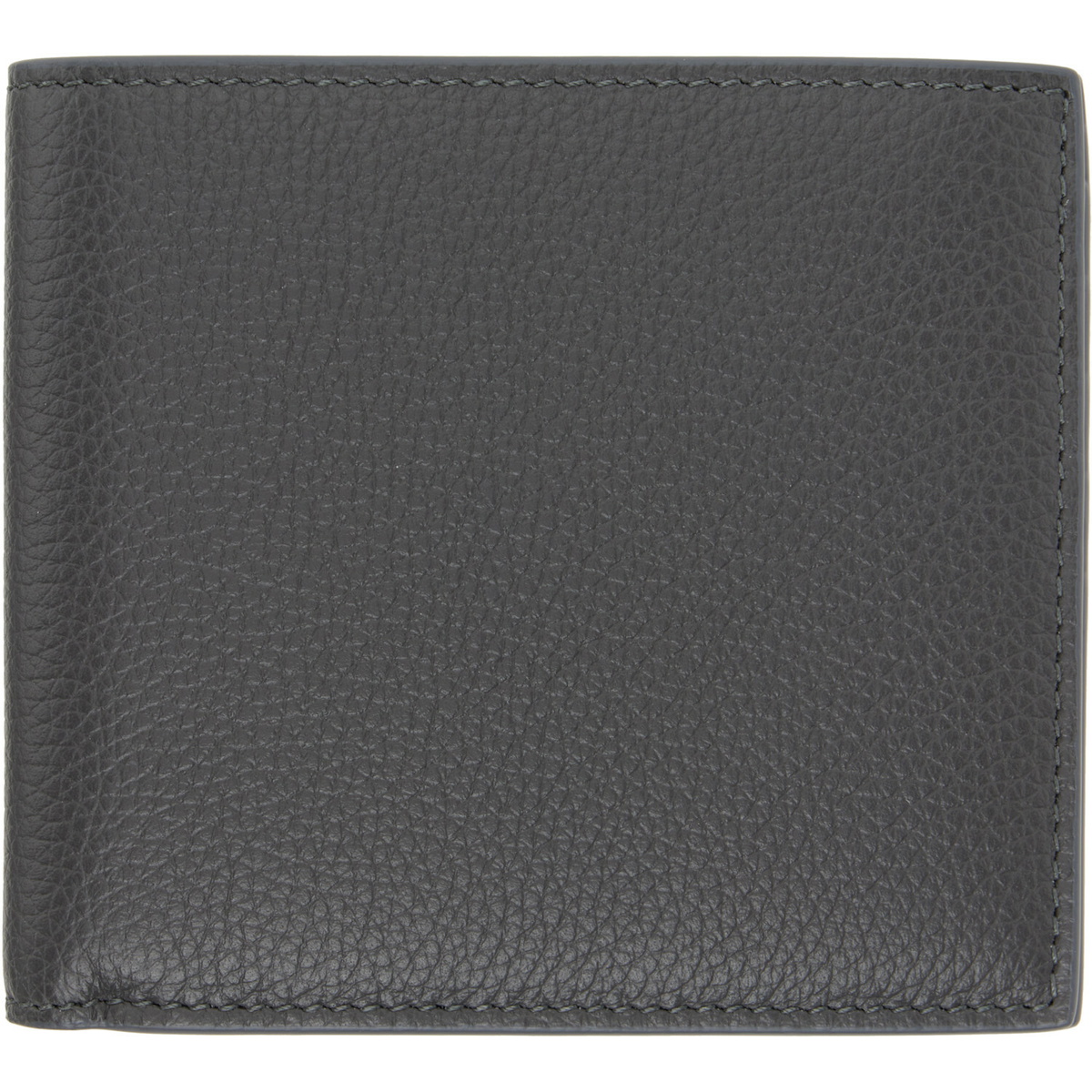 Thom Browne Gray Pebble Grain Bifold Wallet