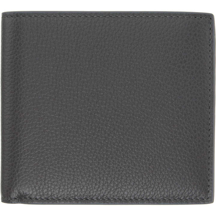 Photo: Thom Browne Gray Pebble Grain Bifold Wallet