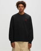 Ami Paris Ami De Coeur Longsleeve T Shirt Black Longsleeves