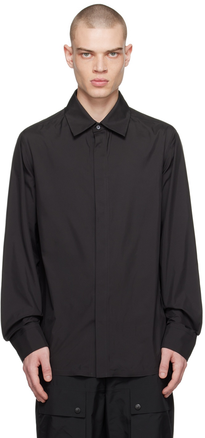 Balmain Black Button Shirt Balmain