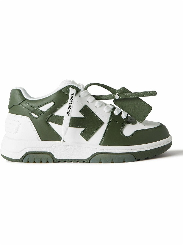 Photo: Off-White - Out of Office Leather Sneakers - Green