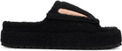 PDF Black Sherpa Fleece Sandals