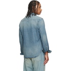 Polo Ralph Lauren Blue Slub Denim Western Shirt