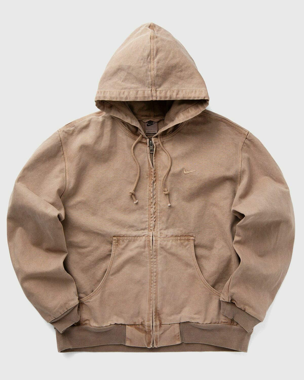 Nike Life Full Zip Unlined Jacket Brown Bomber Jackets Nike