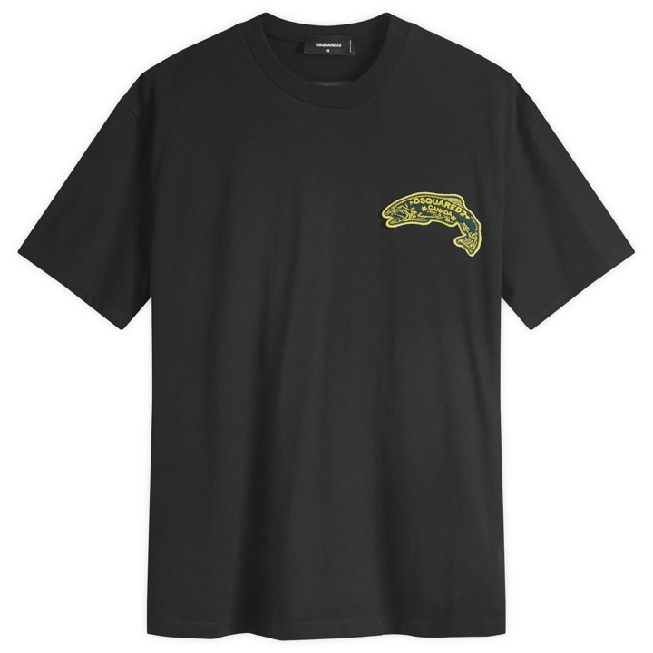Photo: Dsquared2 Men's Fish Logo T-Shirt in Black