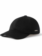 Zegna - Logo-Embellished Cashmere-Felt Baseball Cap - Black