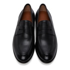 Ermenegildo Zegna Black Leather Marcello Moccasin Loafers