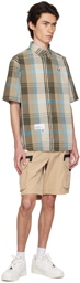 AAPE by A Bathing Ape Beige Check Shirt