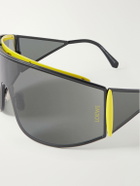 LOEWE - Speed Shield Aviator-Style Metal Sunglasses - Black