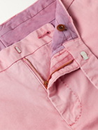 Sid Mashburn - Slim-Fit Garment-Dyed Cotton-Twill Shorts - Pink