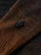 Simone Rocha - Crystal-Embellished Dégradé Brushed-Knit Cardigan - Brown