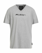 Philipp Plein Mens T-shirt in Grey
