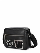 OFF-WHITE - Camera Bag Varsity Leather Crossbody Bag