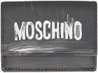 Moschino Black Painting Trifold Wallet