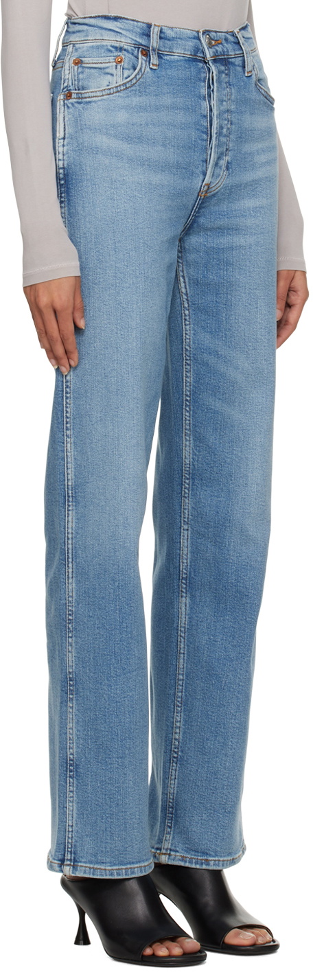 RE/DONE HIGH RISE - Straight leg jeans - rio fade/blue denim 