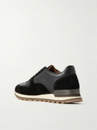 Mr P. - Carlos Suede and Leather Sneakers - Black