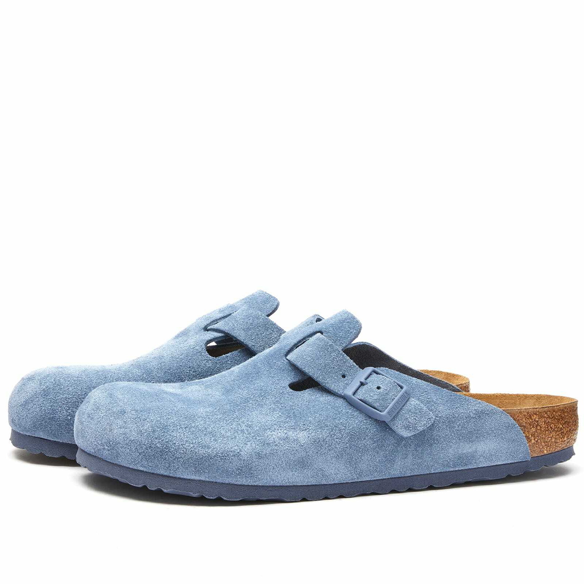 Birkenstock Boston Clog - Elemental Blue Suede Birkenstock