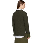 3.1 Phillip Lim Green Wool-Blend Sweater