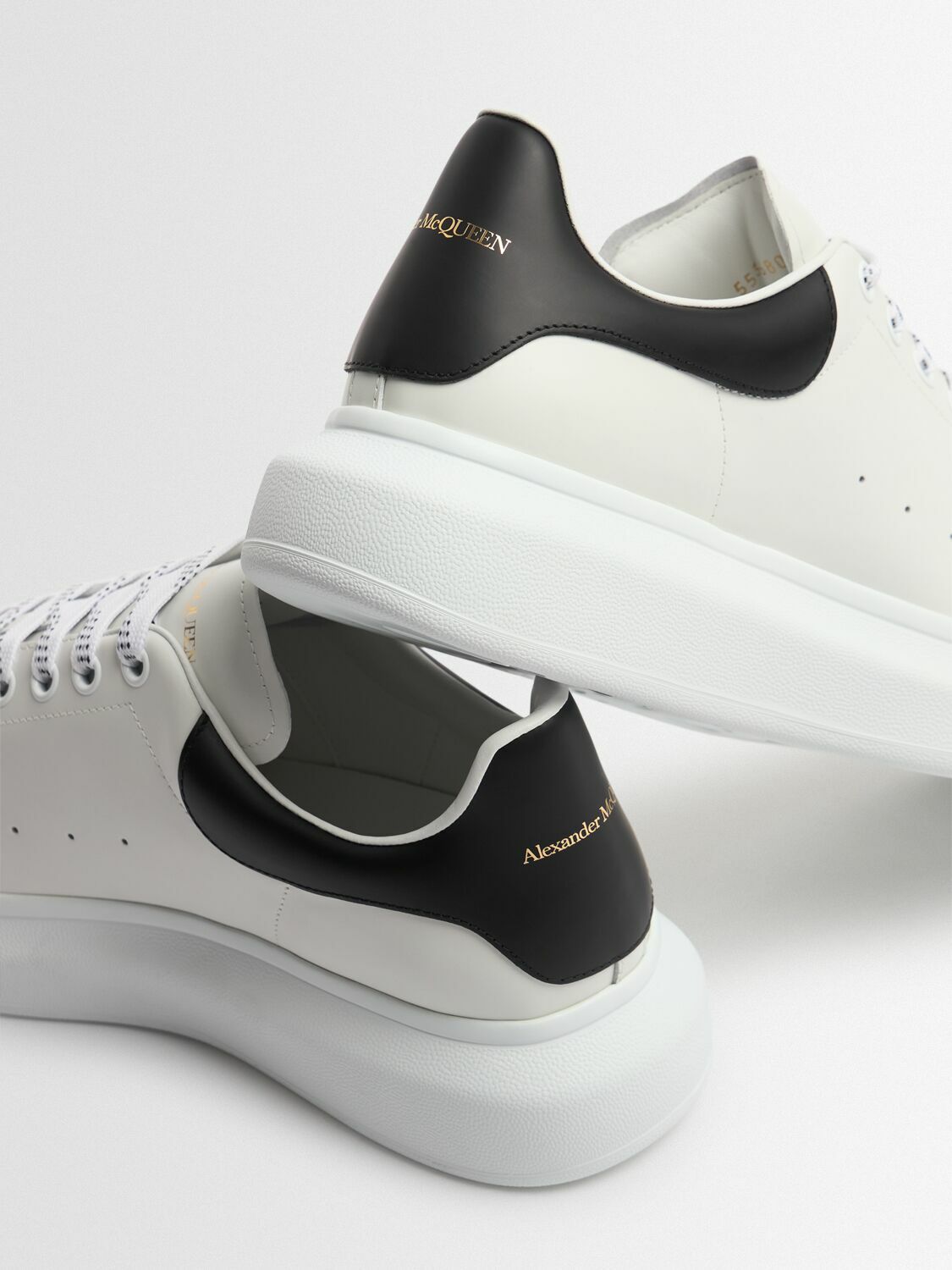 MCQUEEN Oversized Leather Sneakers Alexander McQueen