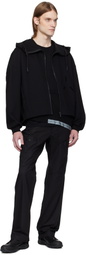 A. A. Spectrum Black Mellows Zip Up Hoodie