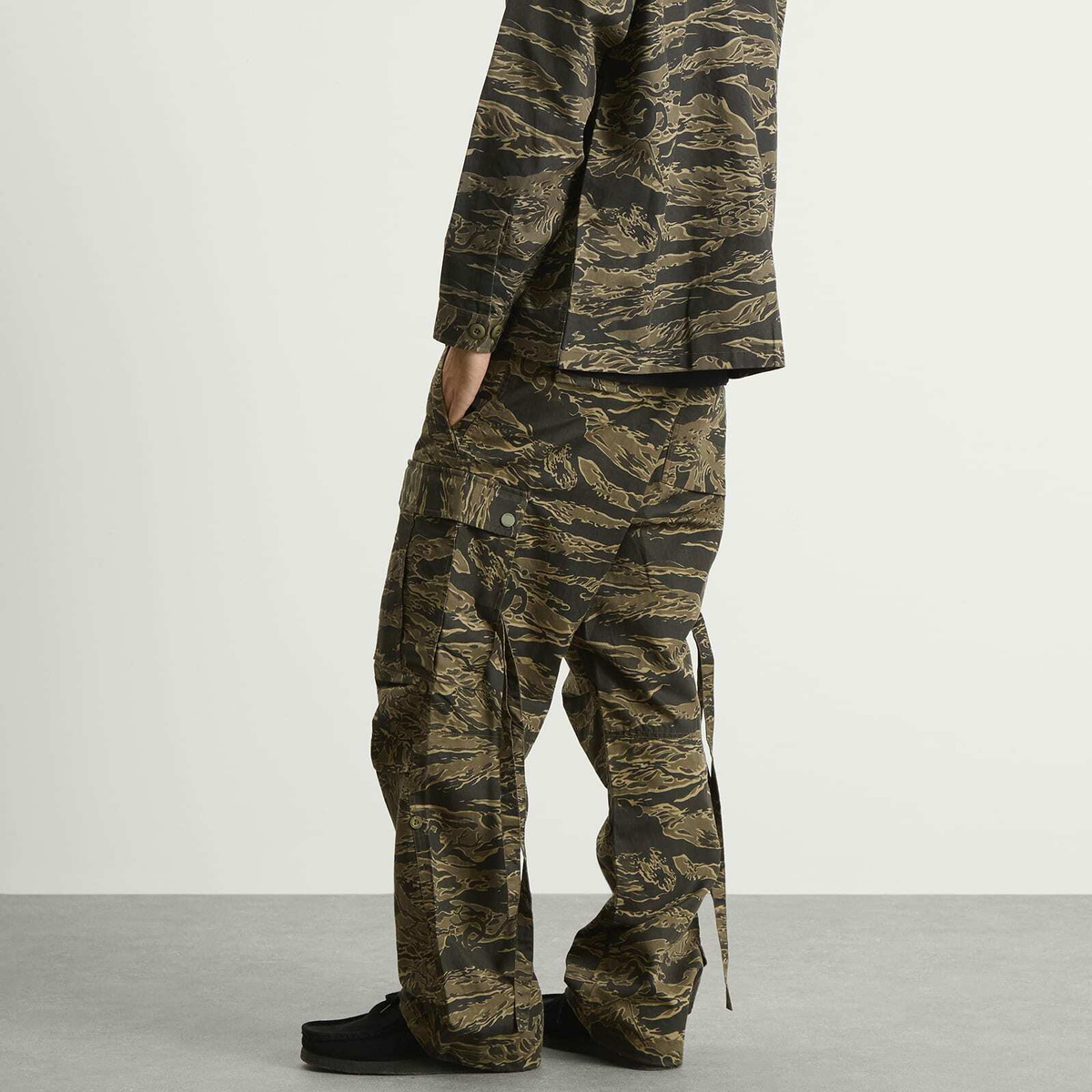 Maharishi Men's Bonsai Tigerstripe Loose Snopants in Mint Gold
