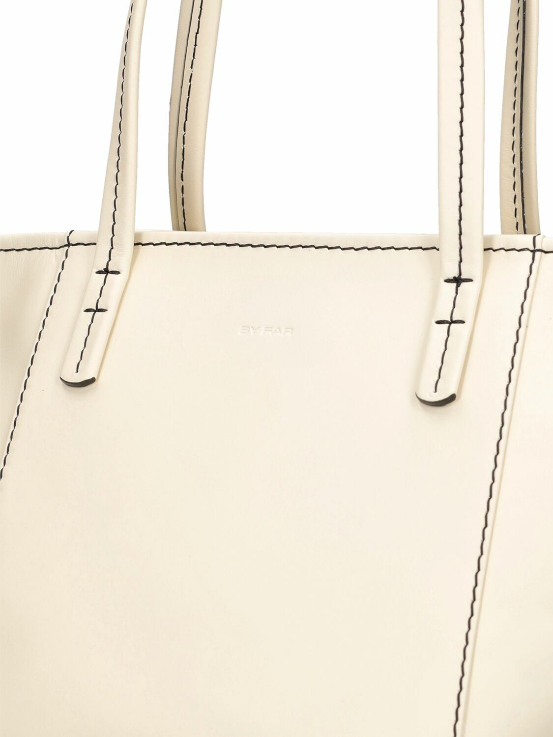 BY FAR - Bar Box Leather Tote Bag