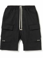Rick Owens Kids - Pods Stretch Cotton-Poplin Drawstring Shorts - Black