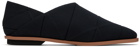 132 5. ISSEY MIYAKE Black Tatami Loafers