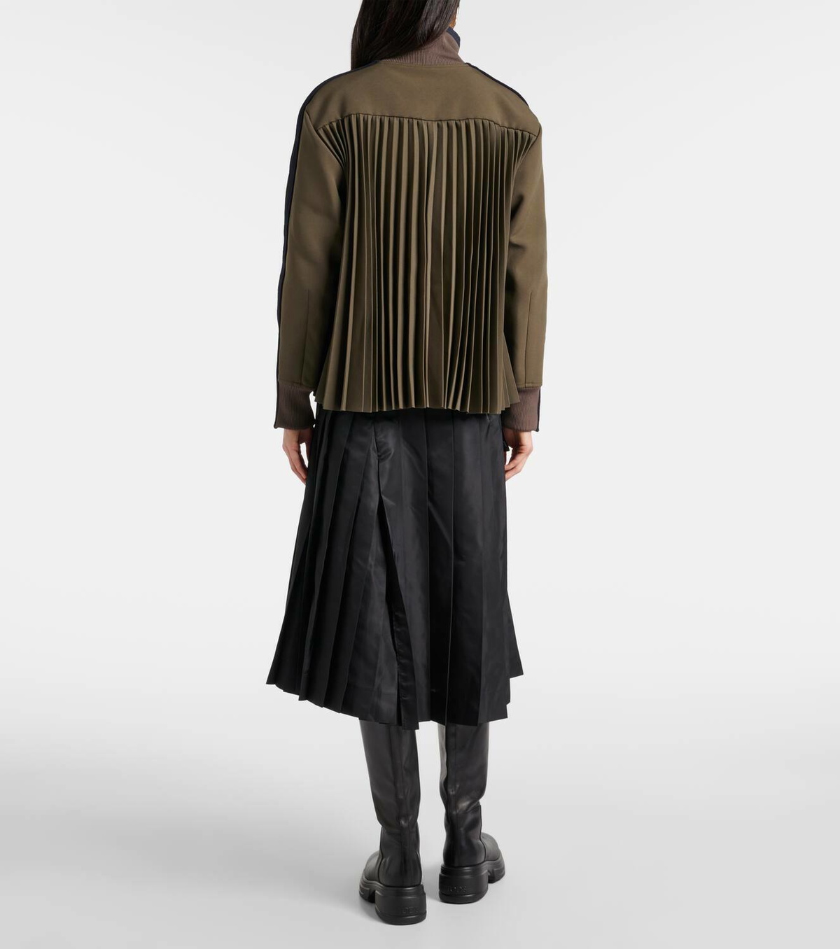 ジャケット・アウター [sacai] Technical Jersey Zip Up Blouson Sacai Technical jersey blouson Sacai
