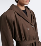 Magda Butrym Belted hooded cotton jacket