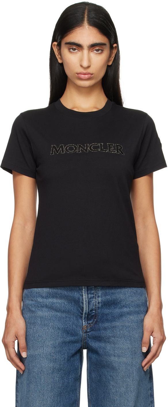 【関税込み】Moncler ブラック Maglia Manica Corta Tシャツ Moncler Black Maglia Manica Corta T-shirt Moncler