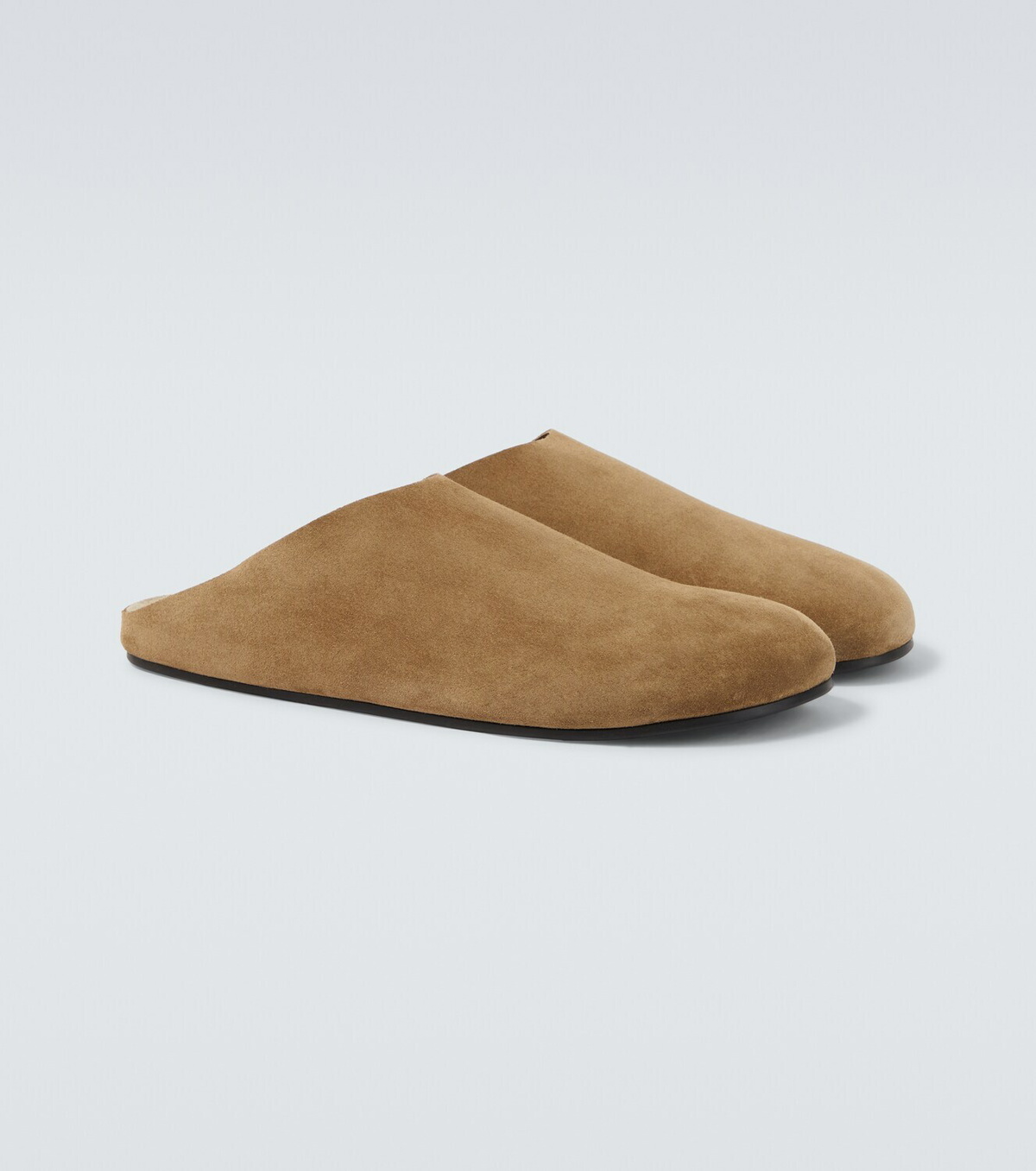 The Row Hudson suede mules