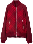 BURBERRY - Cardigan With Check Pattern