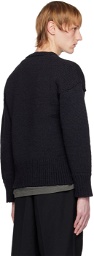 Visvim Navy Letterman Sweater