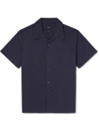 Bellerose - Faraway Camp-Collar Cotton-Poplin Shirt - Blue