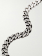A.P.C. - Silver and Gunmetal-Tone Chain Necklace - Silver