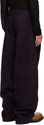 Eckhaus Latta Purple Bend Jeans