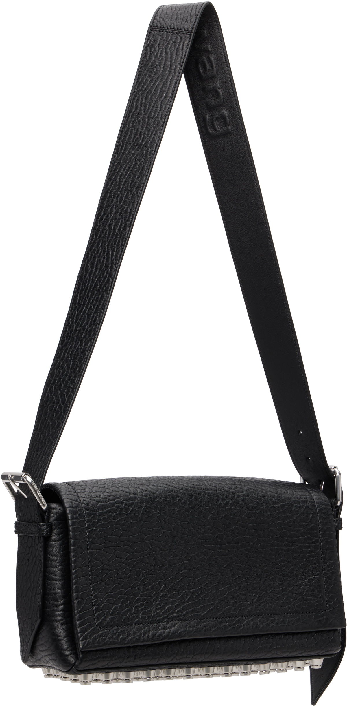 Alexander Wang Black Medium Ricco Flap Bag