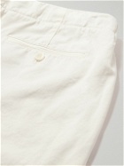 Loro Piana - Straight-Leg Cotton-Blend Bermuda Shorts - White