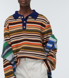 The Elder Statesman - Striped cashmere polo sweater