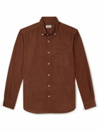 Altea - Button-Down Collar Cotton-Corduroy Shirt - Brown