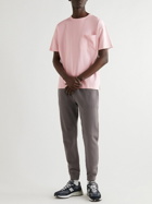 Ninety Percent - Logo-Embroidered Organic Cotton-Jersey T-Shirt - Pink