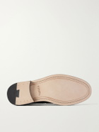 VINNY's - Townee Vale Snake-Effect Leather Loafers - Burgundy