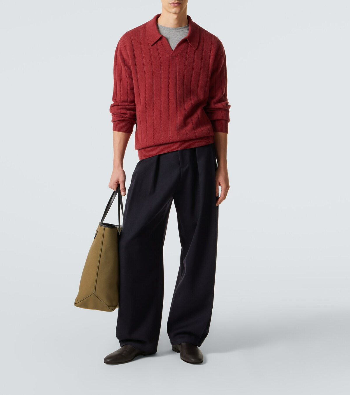 Le Kasha Sitia cashmere polo sweater