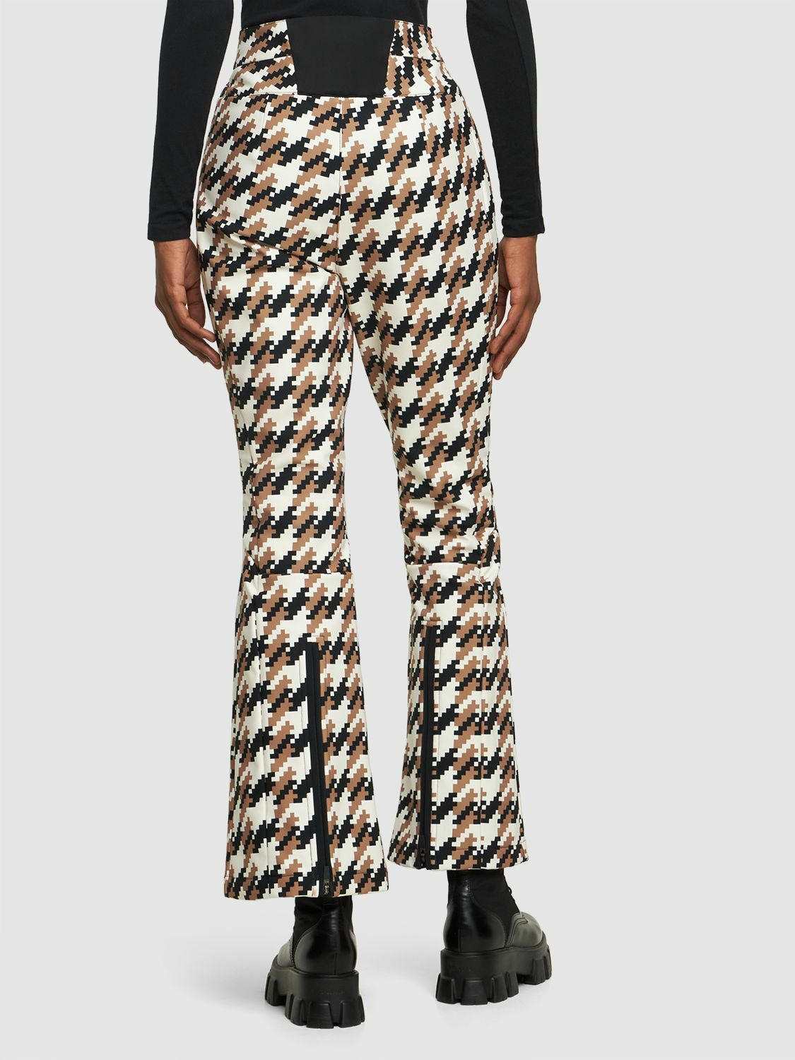 High waist flared pants | Black trousers | Street trousers