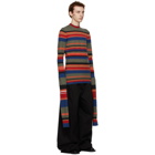 Y/Project Multicolor Retro Rainbow Maxi Sleeve Sweater