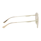 Gucci Off-White Matte Aviator Sunglasses