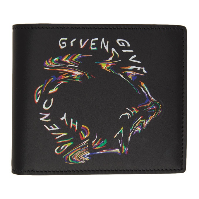 Photo: Givenchy Black Glitch Billfold Wallet